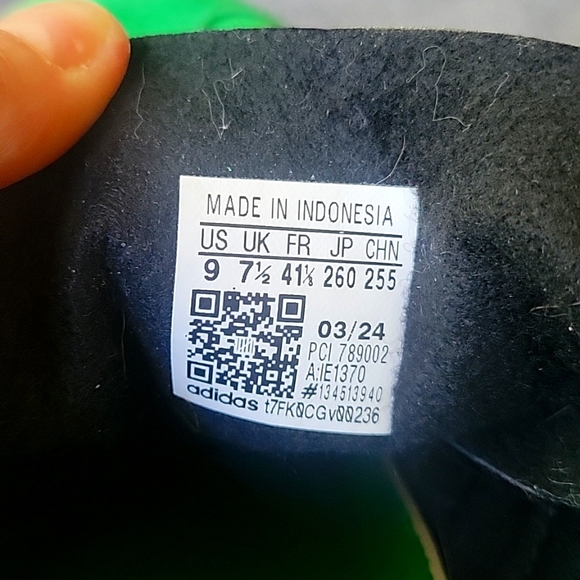 Adidas Gazelle Bold Tri Gum Sold Platform Blue And Green Shoes Size 9 - Picture 6 of 12